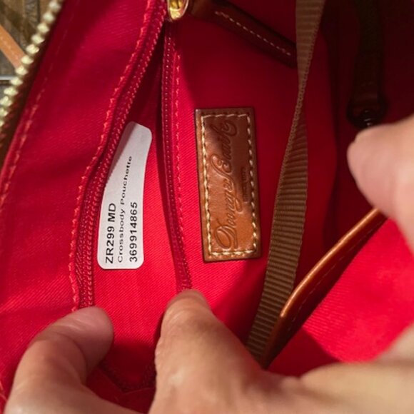 Dooney & Bourke Navy Pebble Grain Crossbody Pouchette - Picture 2 of 7